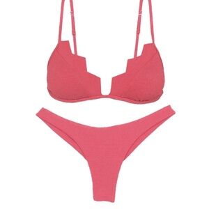 Vix Firenze Imani Tri Parallel Top and Cheeky Basic Bottom Size Small